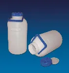 Heavy-walled carboy HDPE  bottles, wide neck  KARTELL. Cap. (L): 10. Ext. Ø (mm): 108. Height (mm): 415. Mouth Ø (mm): 98