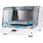 Shaker Refrigerated incubator SKI. ARGOLAB. Model: SKI 8R-N. Capacity (L): 8. Speed range (rpm): 40-300. Max. temperature (ºC): 60.  Min. temp (ºC): +4. Temperature stability: ± 0,1 °C (at 37°C). Circulation of forced air.  Cap.: 16 flasks of 500mL / 8 flasks of 1L, 4  flasks 2. Dim. (HxWxD): 610x540x950mm