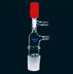 Flow controller with PTFE-valve. N/S: 29/32. SCHARLAU. Flash-chromatography columns with PTFE-valve