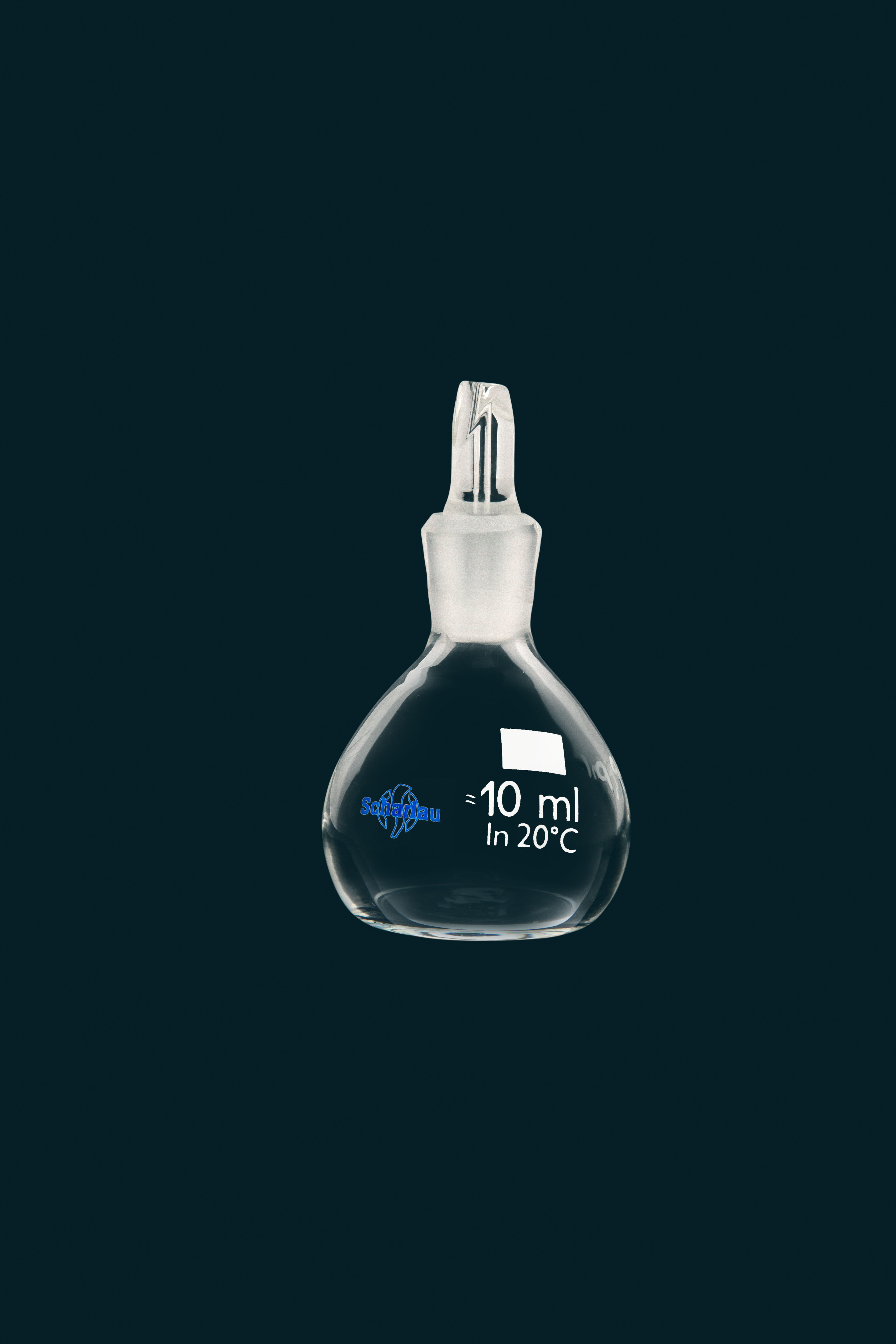 Gay-Lussac glass pycnometer for liquids. SCHARLAU. Cap. (ml): 10
