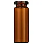 Vial Headspace para encapsular de 10 mL N 20 ámbar, fondo plano, cuello para encapsular DIN plano. MACHEREY NAGEL. Diámetro exterior (mm): 20,5. Altura exterior (mm): 54,5 