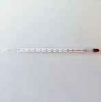 Enclosed scale thermometer -10+110 : 1°C  Red liq 260mm Total imm.