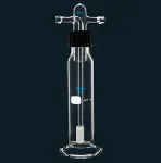 Frasco lavador de gases completo de 125ml con cabeza rosca SVL y difusor poro nº 1. SCHARLAU 