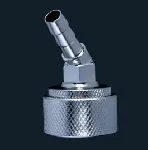 Metal adapter for hose connection. PTFE DN15 joints 
