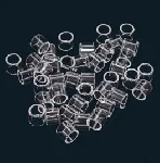 Rashing rings, column packings. SCHARLAU. Measures (mm): 4x4. Bag weight  (g): 50