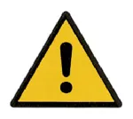 Warning Signal hazard. Longest side (mm): 148