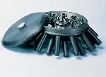 Rotor with lid. J.P. SELECTA. Centrifuge Mixtasel BLT. Max. vol. (ml): 360. Bucket/Adapter cap. (ml): 24x15. Ø x Length (mm): 16,5x100. Max. speed (rpm): 4200. Max. R.C.F. (xg): 1893