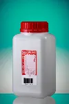 250 mL Square sterile HDPE flask with thiosulfate CORNING® GOSSELIN™. Sodium thiosulfate conc. (mg/L): 20. Mouth ø (mm): 37. Screw cap with wad. Height with cap (mm): 109. Width (mm): 57x57. Bulk packed in one folded outer bag