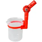 Angled beaker 90° PP, 2000 ml. Burkle