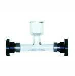 Tubo polarimétrico de vidrio con vaso de llenado central. SCHMIDT-HAENSCH. 50 mm de longitud y para vólumen de muestra de 3,0 mL. Para polarímetro Saccharomat V, Polartronic V  y  espectrofotómetro Coloromat