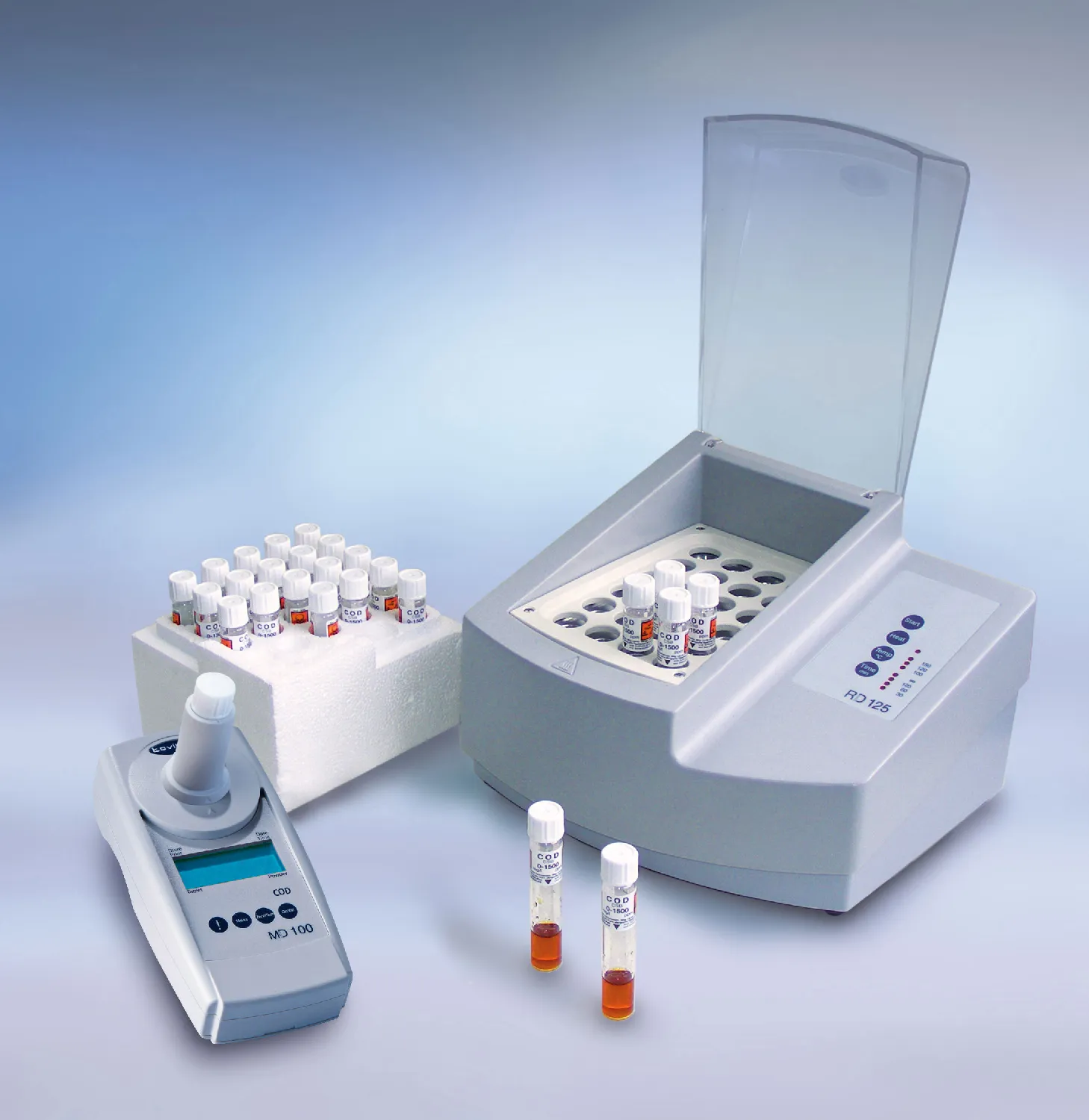 COD system. LOVIBOND®. Thermoreactor and MD100 photometer
