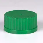Melamine resin stopper for ISO bottles. ISO thread: GL45, green color. with pouring ring