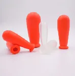 Rubber bulbs for smaller pipettes. DEUTSCH & NEUMANN. Colour: Red. Volume (ml): 2. Hole ø (mm): 5. Material: natural/styrene-butadiene rubber (NR/SBR).