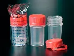 Screwed flask. DELTALAB. Cap. (ml): 50. High transparency PP. Single bag. Sterile: No. Ø int.xH (mm): 38x70
