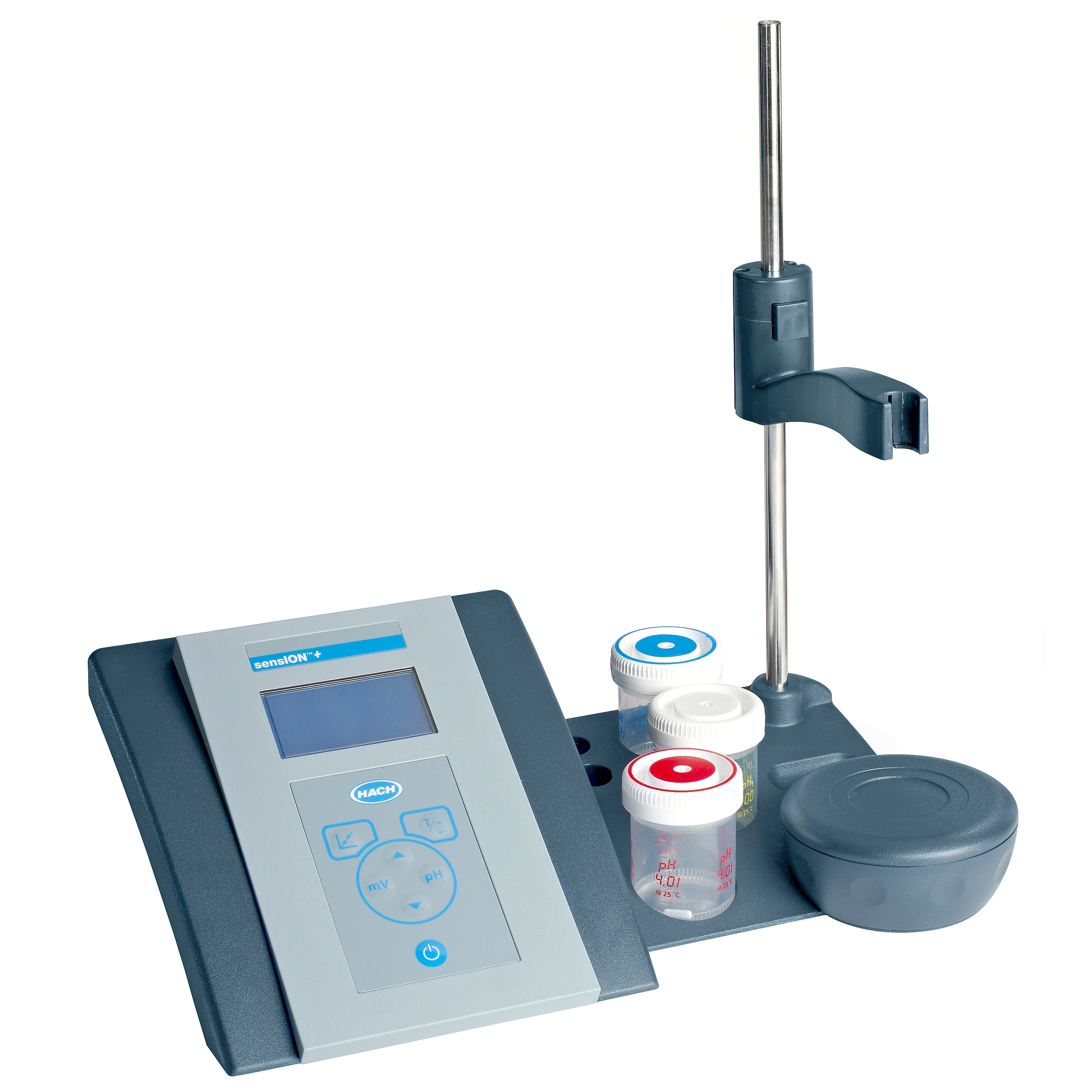 pHmetro BASIC 20 = SENSION+ pH3,.con agitador magnético, soporte