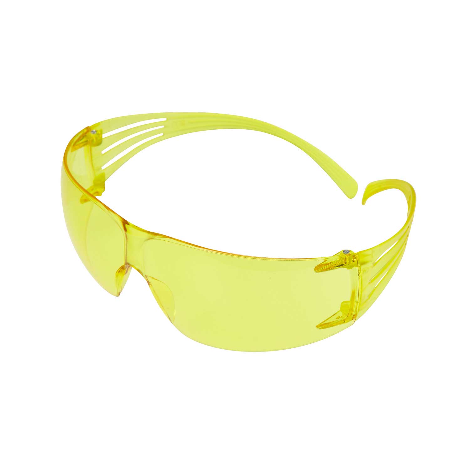 Gafas de seguridad SecureFit. 3M. Modelo: Secure Fit SF203AS/AF-EU. Versión: PC amarilla. Marcado de los oculares EN 166: 2C-1.2 3M 1 FT. Tratamiento: Anti-rayadura y anti-empañamiento
