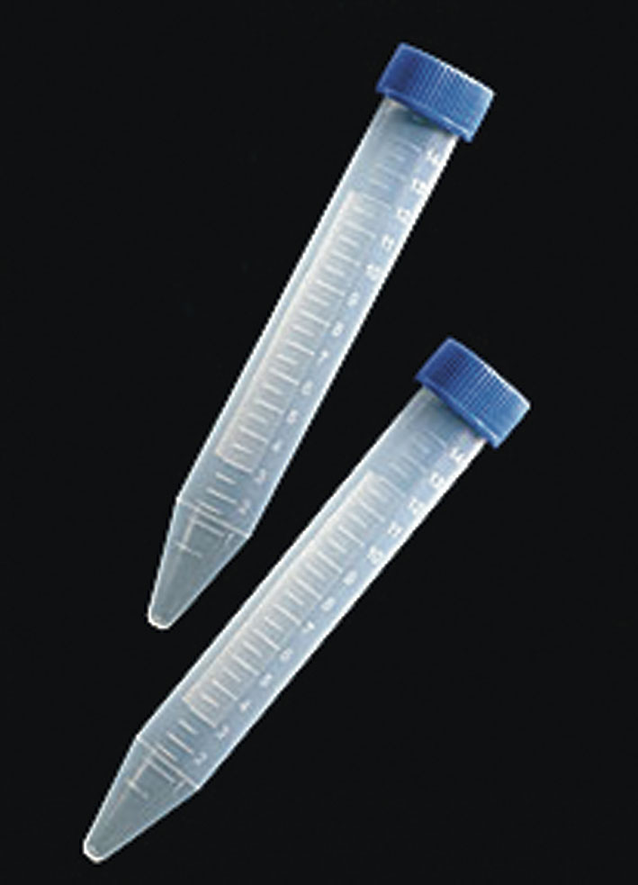Conical tube 15ml polypropylene. DELTALAB. Graduation mold and writing area. Dim. Ø ext.xH (mm): 17x120. Resist. centrif. (g): 5.000. Sterile: No