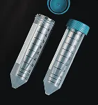 Conical tube 50ml polypropylene. DELTALAB. Without self standing. Mold Graduation. Unit bag. Dim. Ø ext.xH (mm): 29,5x118,5. Resist. centrif. (g): 7.000. Sterile: Sterile