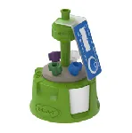 Safety Cap IV, GL45, GreenLine, PEEK. SCAT®. GL45 thread and air valve (HPLC). Supplied with 1 change indicator,  4 x 1.6 mm PE connector, 4 x 2.3 mm PE connector, 4 x 3.2 mm PE connector, 1 air valve, 3 x PE blind plugs and 1 labelling field. Suitable for PFAS analysis of polyfluorinated chemicals (formerly PFCs) according to DIN 38407-42 or 38414-14.