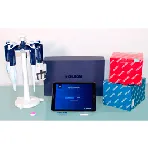 TRACKMAN® Connected Starter Kit Pro. GILSON. Incluye: tablet TRACKMAN Connected y accesorios, PIPETMAN® M Connected P200M, PIPETMAN® M Connected P1200M, PIPETMAN® M Connected P5000M, PIPETMAN® M Connected P8x1200M, 1 soporte de puntas de filtro de 5 mL, 5 soportes de puntas de filtro de 200 µL, 10 soportes de puntas de filtro de 1200 µL. Kits QIAGEN compatibles.
