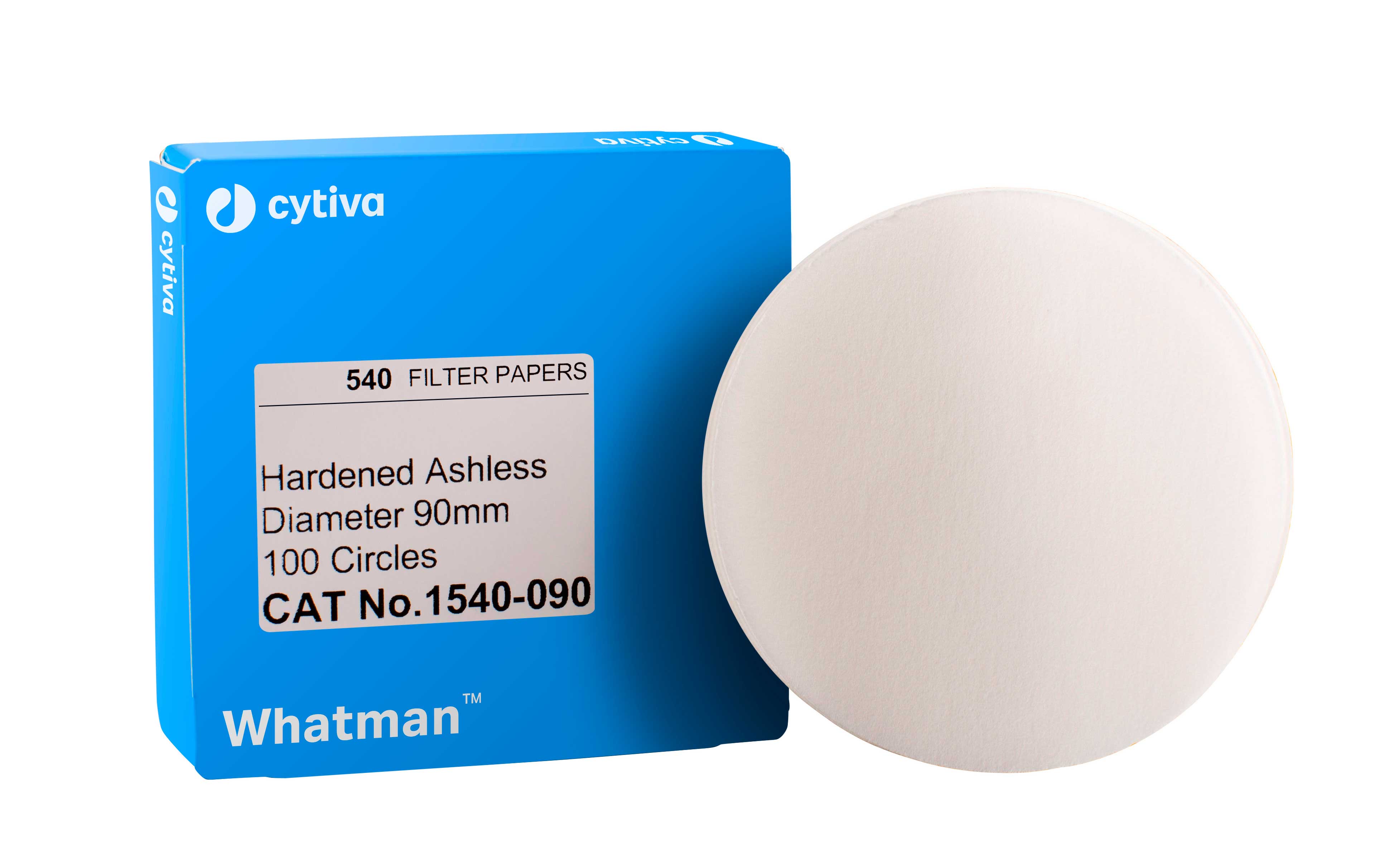 Filtro de papel de celulosa pura. Whatman™ (Cytiva). Disco Grado 540 Celulosa pura sin cenizas.Ø (mm): 240. Retención típica (µm): 8