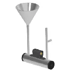 Tubo para polarimetro de flujo con embudo y tubo ascendente. SCHMIDT+HAENSCH. Longitud (mm): 100. Volumen de muestra (mL): 4,0. Para polarímetros VariPol y UniPol