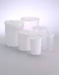 Clear Conical PP Containers 400 mL, snap Cap. CORNING® GOSSELIN™. No Sterile Graduated Container. DiamxHeight (mm): 85x100. 185 u.