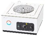 H 5 V Hydro waterbaths for evaporation. LAUDA. Temperature range (ºC): 25 - 100. Temperature stability (ºC): ±3. Maximum volume (l): 5. Number of opennings: 1. Opennings diameter (mm): 192. Depth (mm): 120. Heating power (kW): 1. Weight (kg): 8.1