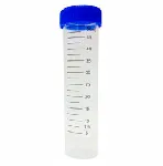 Conical centrifuge tube with self standing 50ml made of PP. Sterile: Yes. Pack: Individual bag. Graduación marks. Writting surface. RCF: 9000xg. Temp range: -80ºC a 121ºC. Ø ext. (mm): 30. Length (mm): 116.