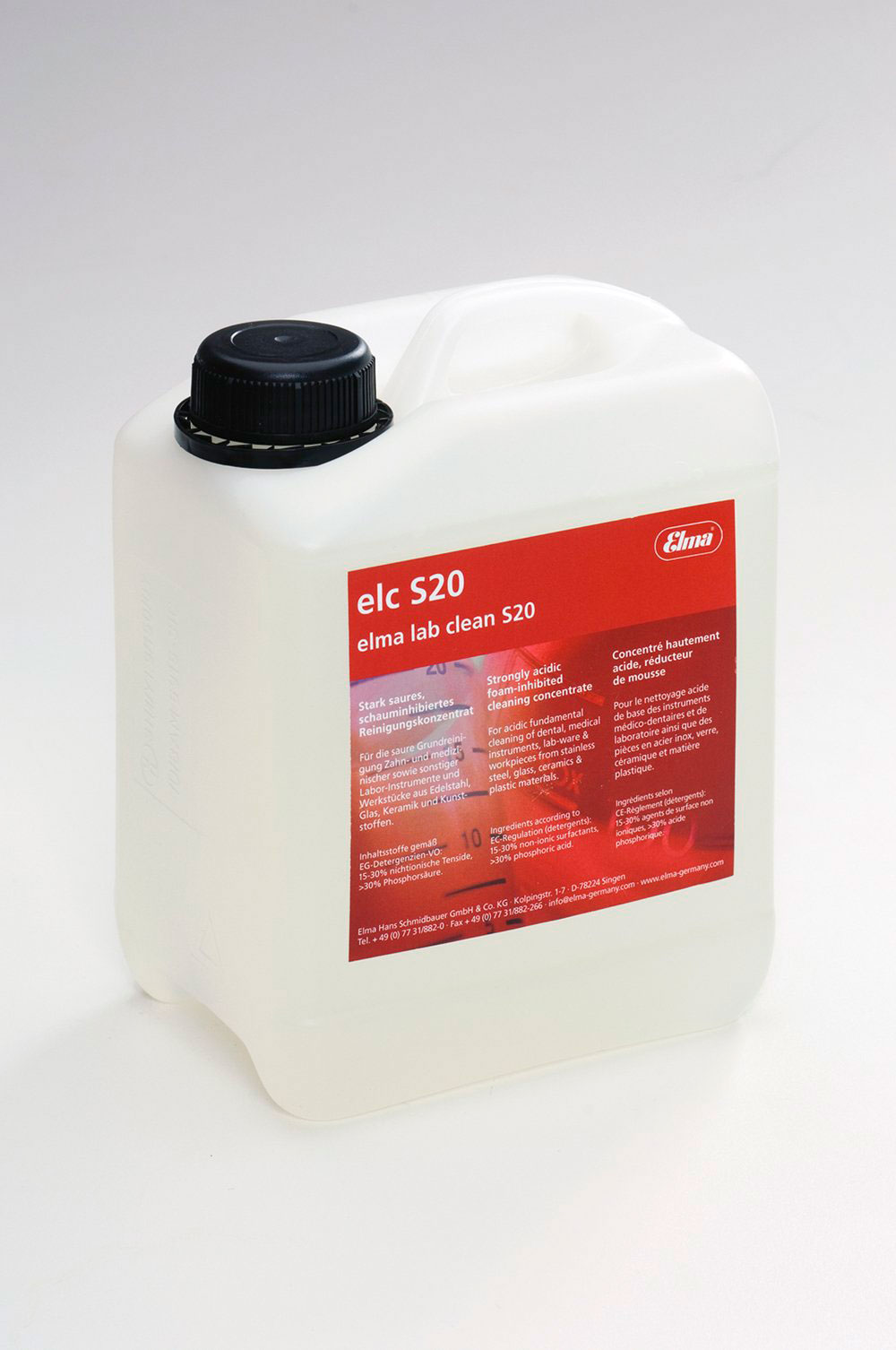 Solución limpiadora. ELMA. Elma Lab Clean S20. Volumen (l) 1 Scharlab