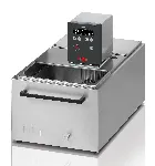 Cooling bath thermostats KISS. HUBER. Type: KISS K12. Temp. range (ºC): -20 to 200. Heating power (kW): 2. Cooling power (kW): 0,2 (0ºC), 0,12 (-10ºC), 0,05 (-20ºC). Volume (l): 12. Opening (mm): 290x152. Depth (mm): 150