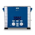 Ultrasonic cleaning unit Elmasonic P line. ELMA. Model: P 30 H. Volume (l): 2,75. Dim. int WxHxD (mm): 240x100x137. Heat power (W): 200. Heating: Yes. Drain duct: Yes