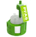 Safety Cap II, GL45, PFAS-Analytic. SCAT®. GL45 thread and air valve. Supplied with 1 PP fitting 1.6mm, 1 PP fitting 2.3mm, 1 PP fitting 3.2mm connector and 1 air valve. Connectors (ext. Ø mm): 2x3.2mm (1/8'). Suitable for PFAS analytic of polyfluorinated chemicals (former: PFC) according to DIN 38407-42 or 38414-14