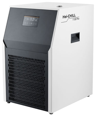 Refrigeradores de recirculación Hei-CHILL. HEIDOLPH. Modelo: HEI-CHILL 1100 PRO. Potencia frigorífica a +20ºC (W): 1100. Rango temperatura (ºC): -10 a 40. Estabilidad temperatura (ºC): 0,5. Presión máxima (bar): 2,8. Caudal máximo (l/min): 10,5. Volumen de llenado (l): 8,5 a 13,5