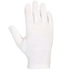 Cotton glove. Glove without cuff. Length 240 mm. White color. Size 6. 12 pairs.