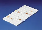 Tray for microscope slide. KARTELL. Number of wells: 20. Deep (mm): 8. Dim. Lxw (mm): 340x190.