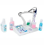 Benchtop multiparameter PC 80 PRO. XS. Magnetic stirrer with arm. Probe:  XS satndard (pH), VPT 1 (cell), temperature probe. Cable AS7/BNC. pH and Cond solutions. Datalogger, software Datalink, USB keyboard. Measurement range: pH -2,00 to 20,00. COND 0,0 to 1000 mS (automatic). ISE 0.001 to 19999 ppm. TDS 0,1 mg/L to 100,0 g/L. Salinity 0,01 to 100,0 ppt. Temp -20 to 120 ºC. mV ± 2000mV. Resistivity  1-10mO.