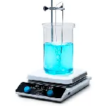 Agitador magnético con calefacción  AREC 10 Advance con sonda Pt100, varilla y Abrazadera. VELP®. Velocidad (rpm): 30-1700. Volumen de agitación (L): 25. Rango de temperatura (ºC): Ambiente - 550. Dimensiones de la placa (mm): 260x260. Dimensiones An x Al x Pr (mm): 280x100x422
