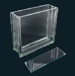 200x200mm glass chamber with lid for thin layer chromatography