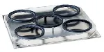 Adaptador para 5 Erlenmeyer de 250 ml. Accesorio para Unimax 1010/Duomax 1030/Polymax 1040 y Promax 1020. HEIDOLPH