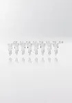 Strips of tubes for PCR. NERBE-PLUS. Capacity (ml): 0,1. Centrif. resist (g): 20000. Cap: Flat. Tube/Cap Colour: Transparent/ Transparent. Sterility: PCR Ready. Low profile: Yes. qPCR: Yes