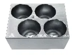 IKA dry block heaters. IKA®. Accessory. (Dimensions WxHxD = 95x51x76mm). Type: Single block. Porus size ø(mm): 35. For: Round bottom tubes (35mm). Number of holes: 4. Depth (mm): 47,6