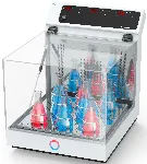 VS 60 OI Varioshake orbital shaking incubator. LAUDA. Speed (rpm): 20 - 250. Orbital diameter (mm): 30. Maximum load (Kg): 12. Temperature range (ºC): 28 - 70, 20 - 70 (with water cooling). Temperature stability (ºC): ±0.20. Volume (l): 57. Weight (kg): 41.5. Internal dimensions WxHxD (mm): 450x450x338. External dimensions WxHxD (mm): 525x631x686