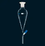 Separating funnel, conical, with needle-valve plug. SCHARLAU. Cap. (ml): 250. Socket: 29/32