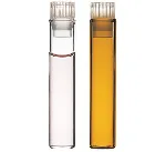 Vial 8x40mm Shell with polyethylene SepCap 1ml. NATIONAL SCIENTIFIC. Material: Amber glass