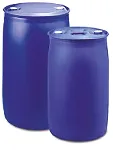 Containers for liquids. Made of high density polyethylene and high molecular weight. Resistant to most chemicals. Complementary or substitute to metal drumbidon. With 2 mouths inner thread 2'. With central handle. Approved for transport ADR. Cap. (l): 220. Dim. WxH (mm): 581x940