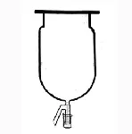 Reattori cilindrici, chiave in PTFE, giunta piana. SCHARLAU. Capacità (ml): 5000. Ø giunta (mm): 100. Ø chiave (mm): 10