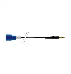 AS7/1M/banana cable, 4 mm diameter, 1 meter length, for reference electrodes. LABPROCESS