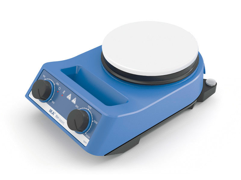 Magnetic Stirrer RH basic with heating. IKA®. With white coated hot plate