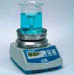 Magnetic stirrer Agimatic-ED with heating. J.P. SELECTA®. Speed (rpm): 60 -1600. Stirring volume (l): Up to 10. Temp. (ºC): 50 -350. Material: Silmin upper plate covered by stainless steel. Ø plate (mm): 145. Dim. WxHxD (mm): 190x145x260. Power (W): 550. Weight (Kg): 3,2